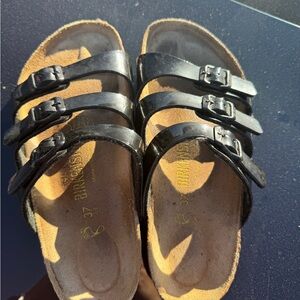 Birkenstock Black Sandals with Multiple Straps